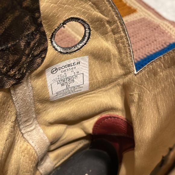 Men’s 10.5 double h western boots - Picture 6 of 8